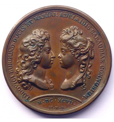 Louis XIV mariage du duc de Bourgogne et de Marie-Adélaïde de Savoie 1697