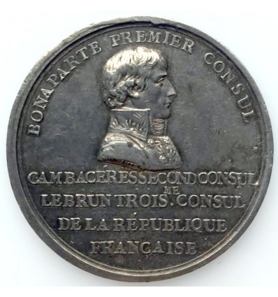 Napoléon Bonaparte, pose de la première pierre de la colonne Nation 1800