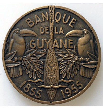 Centenaire de la banque de Guyane par Baron 1955