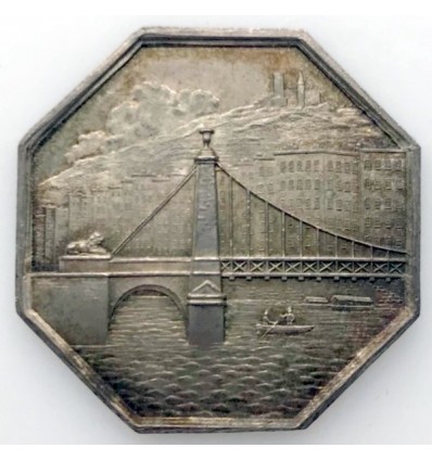 Jeton Compagnie des deux ponts sur la Saône à Lyon 1827