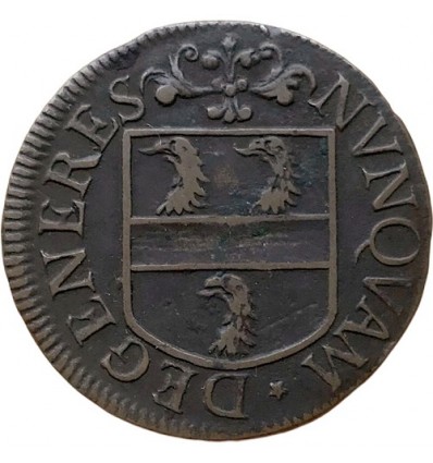 Franche Comté jeton aux armes de Jean-Claude Cabet, gouverneur de Besançon 1669