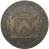 Noblesse IDF, jeton aux armes de Louis Habert et Henriette de Buade-Frontenac 1639