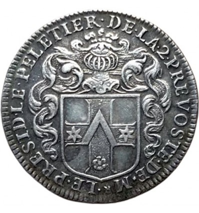 Jeton aux armes de Claude Le Peletier, prévôt des marchands de Paris 1672
