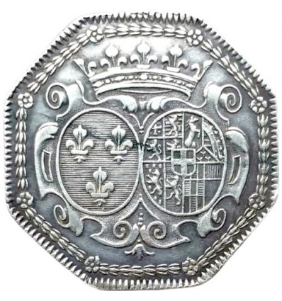 Bourgogne, jeton aux armes de Marie-Adélaïde de Savoie 1706