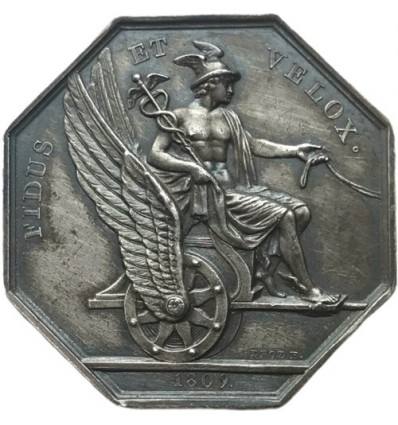 Premier Empire, jeton des messageries impériales 1809