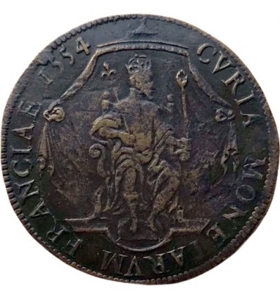 Jeton Henri II chambre des monnaies 1554