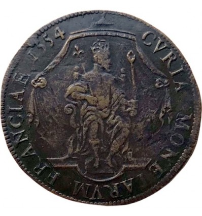 Jeton Henri II chambre des monnaies 1554