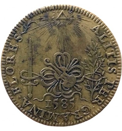 Jeton Henri III chambre des monnaies 1585