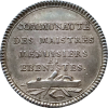 Jeton corporation des menuisiers ébénistes 1748