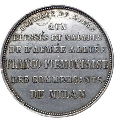 France-Italie, à l'armée franco-piémontaise, les commerçants de Milan 1859