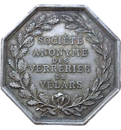 Bourgogne, jeton société anonyme des verreries de Velars-sur-Ouche s.d.