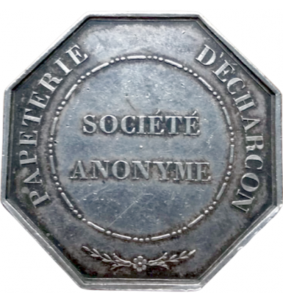Jeton société anonyme papeterie d'Écharcon 1841