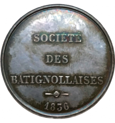 Jeton société de transports des Batignollaises 1836