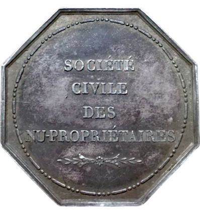 Jeton société civile des nu-propriétaires fondée en 1838