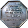 Jeton société du jardin et des eaux de Sceaux 1843