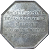 Jeton société des bains Caroline à Dieppe 1826