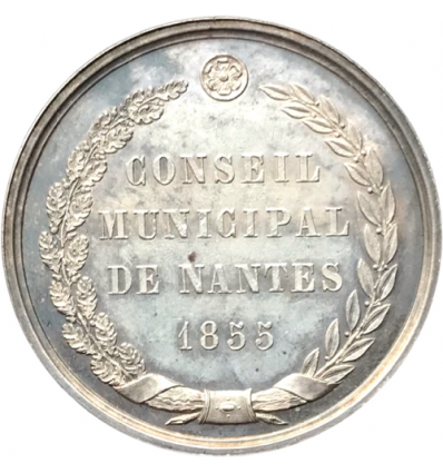 Jeton conseil municipal de la ville de Nantes 1855
