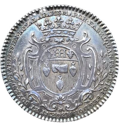 Jeton Louis XVI corporation des tailleurs de draps, ouvriers en draps d'or, d'argent et de soie s.d.