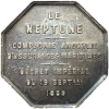 Jeton compagnie d'assurances maritimes Le Neptune 1859