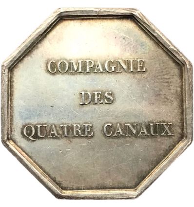 Jeton Compagnie des Quatre canaux 1822