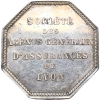 Jeton société des agents généraux d'assurances de Lyon 1869