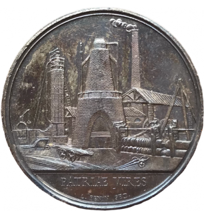Jeton cie des fonderies et forges de Pont-Évêque ( Isère ) 1853
