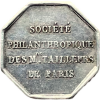 Corporations, jeton société philanthropique des maîtres tailleurs de Paris 1834