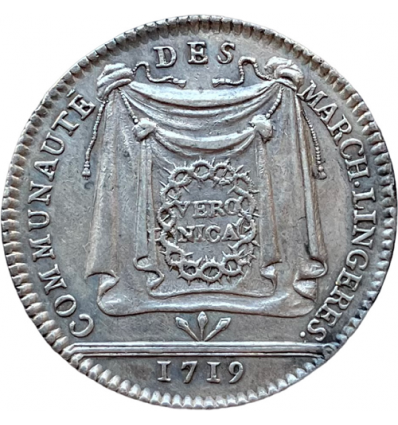 Corporations, jeton Louis XV communauté des lingères 1719