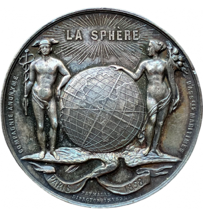 Jeton compagnie d'assurances La Sphère 1858