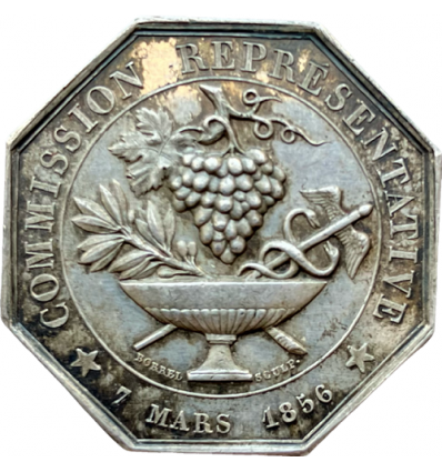 Jeton Entrepôt général des boissons de Paris 1856