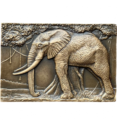 Exposition coloniale de Paris 1931, série animalière de Thénot, L'éléphant s.d.