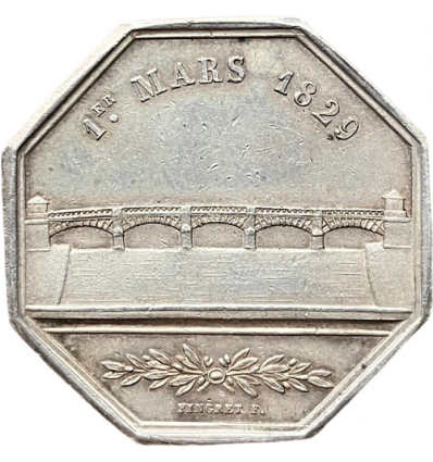 Jeton société anonyme du pont d'Ivry 1844