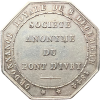 Jeton société anonyme du pont d'Ivry 1844