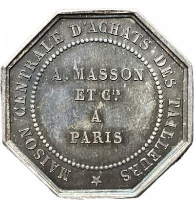 Jeton A. Masson et Cie, maison centrale d'achat des tailleurs à Paris s.d.