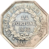Jeton La Fortune compagnie d'assurances maritimes Le Havre 1843