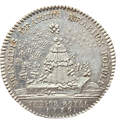 Jeton Louis XV trésor royal 1736