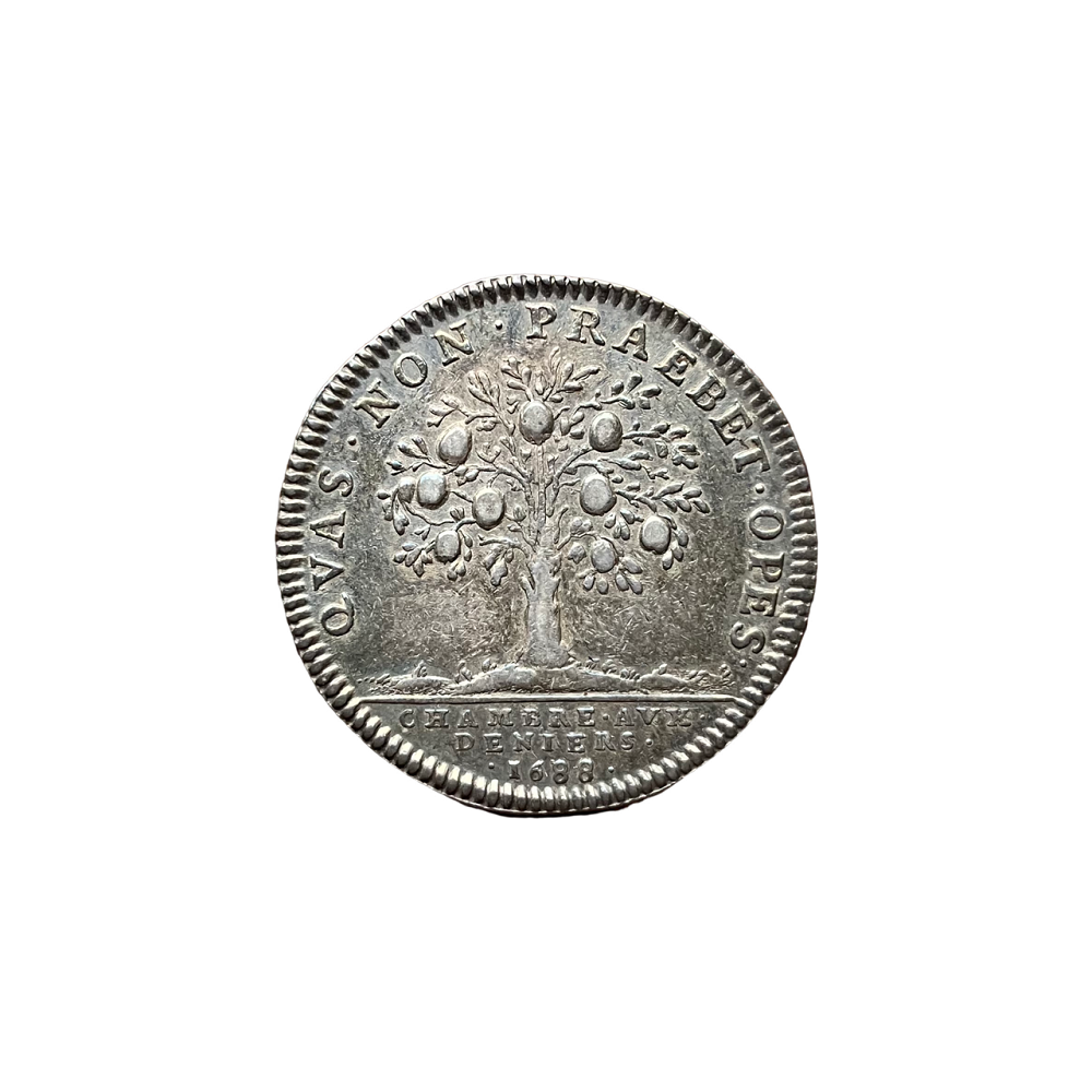 Jeton Louis XIV chambre aux deniers 1688 - Jetons et Medailles