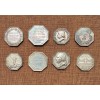 Lot de 12 jetons argent XIX ème