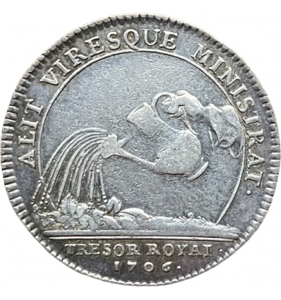 Jeton Louis XIV trésor royal 1706