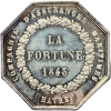 Jeton La Fortune, compagnie d'assurances maritimes 1843