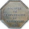Jeton société de statistique de Marseille 1836