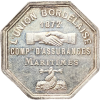 Jeton L’Union bordelaise, compagnie d'assurances maritimes 1872