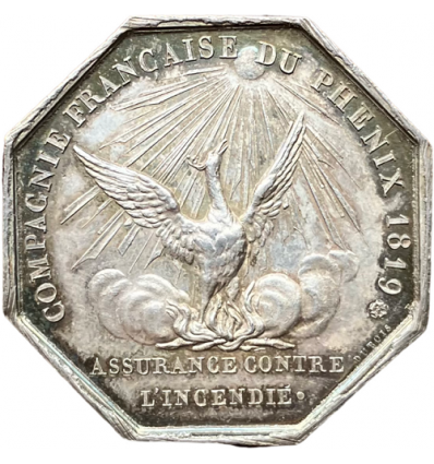 Jeton Napoléon III compagnie d'assurances du Phénix 1819