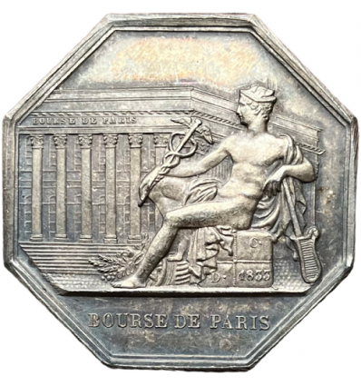 Jeton courtiers de commerce et d'assurances, bourse de Paris 1833
