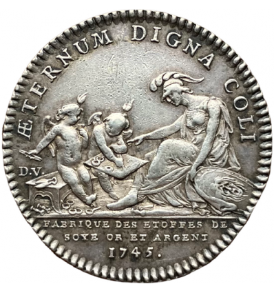 Lyon, jeton corporation des fabricants d’étoffes d’or, d’argent et de soie 1745