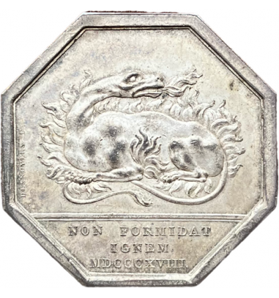Lot de 9 jetons argent XIX ème
