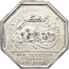 Lot de 9 jetons argent XIX ème