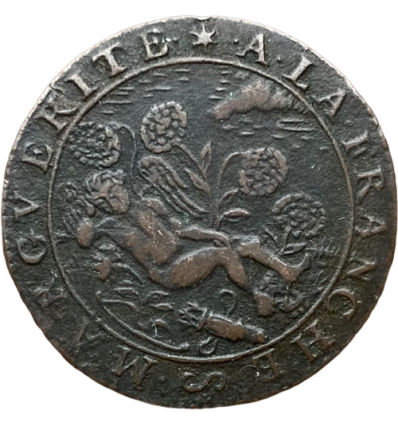 Noblesse d'Auvergne, jeton François et Marguerite le Court 1624