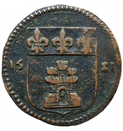 Pays-Bas méridionaux, Tournai, méreau municipal 1581