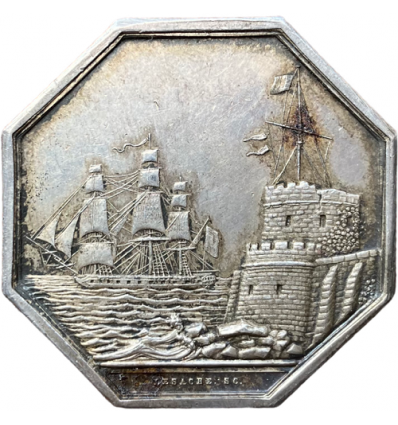 Jeton La Vigie compagnie d'assurances maritimes 1845